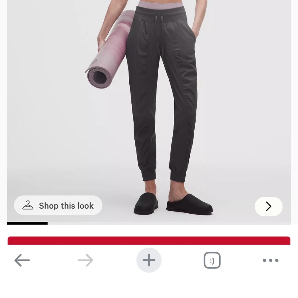 lululemon dance studio mid-rise jogger NEW